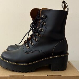 Dr. Martens Black Combat Boots - like new!
